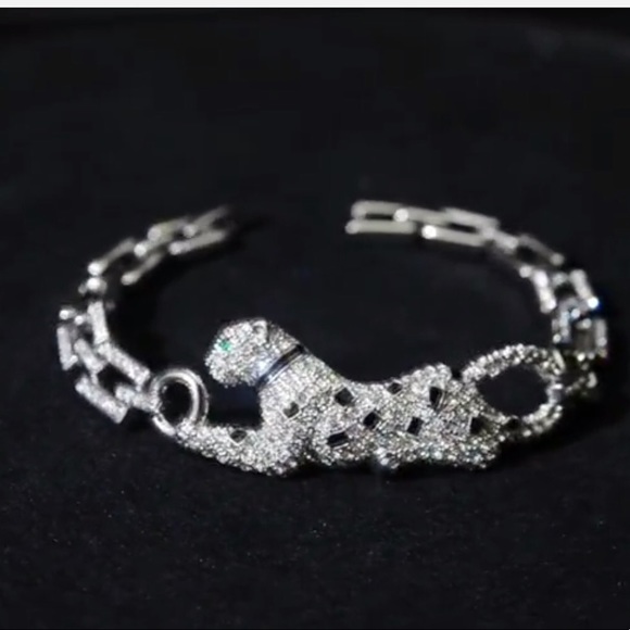 Leopard choker and bracelet